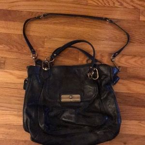 Coach Black Leather Tote